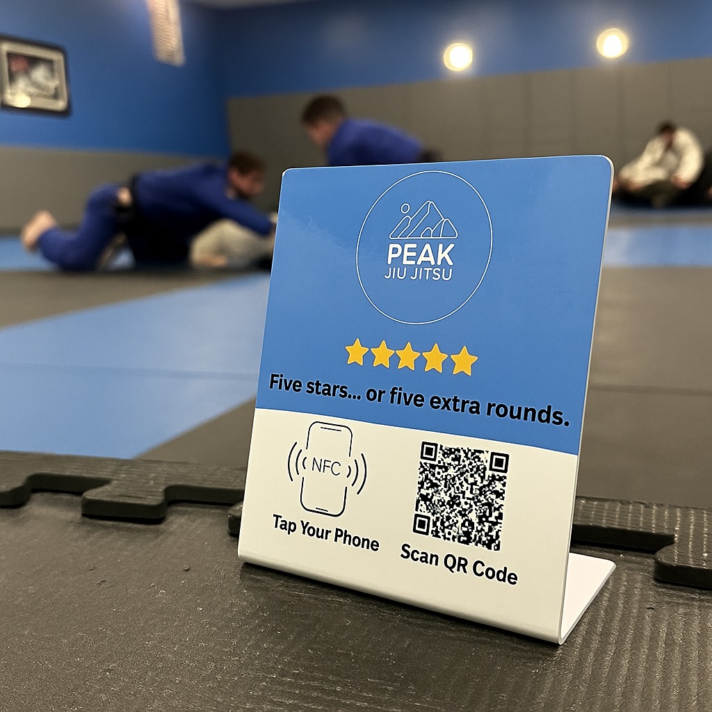 Custom NFC + QR Stand